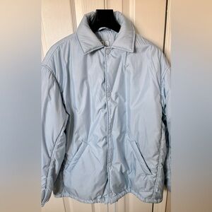 Aritzia TNA Coaches Jacket Pastel Blue XS